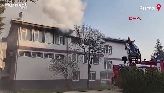 İnegöl İlçe Tarım ve Orman Müdürlüğü binasında yangın