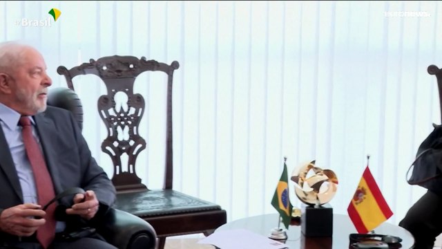 Brazil's President Luiz Inacio Lula da Silva greets world leaders on first day in office