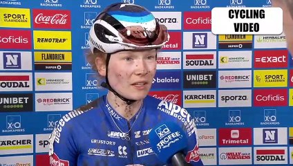Puck Pieterse Reacts To Herentals Crosst X²O Badkamers Trofee Race