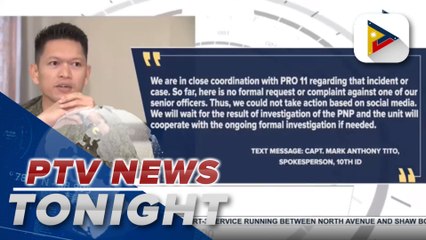 Ranking officer in 10th infantry division linked to Davao City model slay