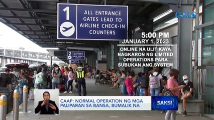 Flight schedule ng mga airline company, mas maayos na ngayong araw | Saksi