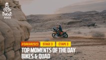 Bikes and Quads Top moments  - Étape 3 / Stage 3 - #Dakar2023
