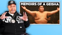 Sumo wrestler Konishiki Yasokichi rates eight sumo scenes and fights in movies and tv