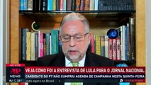Comentaristas da Jovem Pan analisam sabatina de Lula na TV Globo