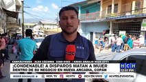 ¡Terrible! Sicario le arrebata la vida a mujer dentro de una tienda de medicinas naturales en Copán