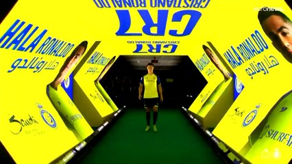 شاهد: استقبال جنوني لرونالدو "الفريد" في نادي النصر السعودي