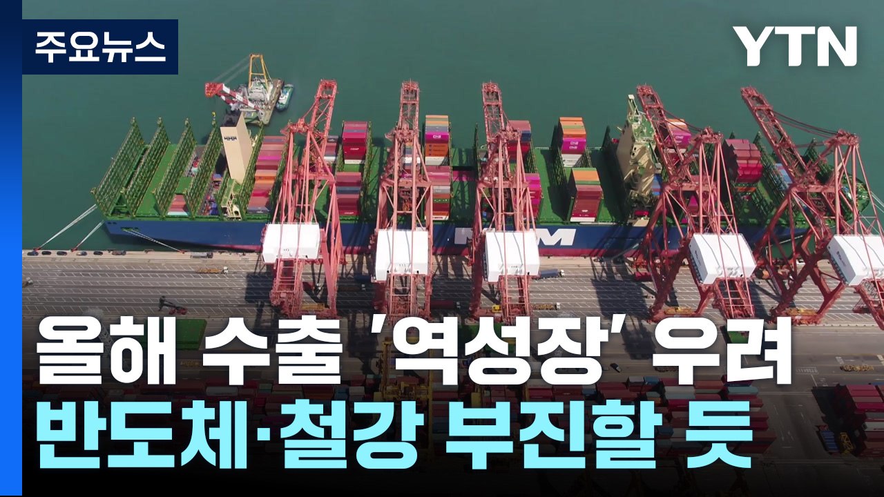 수출 3년 만에 역성장 예상...반도체 흐림·자동차 맑음 / YTN