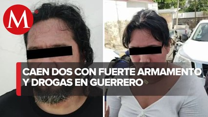 Detienen a pareja que portaba armas y drogas en Guerrero