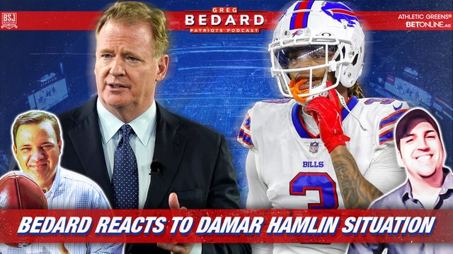 Damar Hamlin collapses; Dolphins-Pats review | Greg Bedard Patriots Podcast