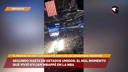 Segundo hasta en Estados Unidos el mal momento que vivió Kylian Mbappé en la NBA