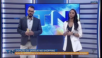 Hemoes coleta sangue até o próximo dia 6 em shopping de VV