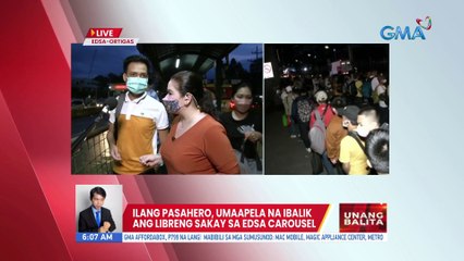 Ilang pasahero, umaapela na ibalik ang libreng sakay sa EDSA Carousel | UB