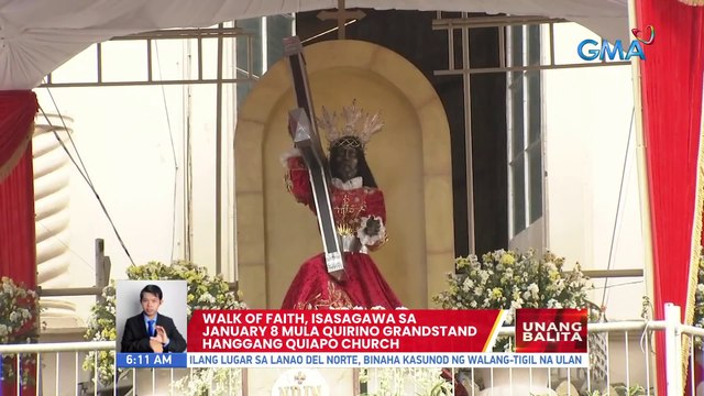 Walk of Faith, isasagawa sa January 8 mula Quirino Grandstand hanggang Quiapo Church | UB