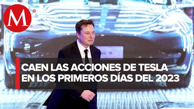 Las acciones de Tesla arrancan el año con caída del 10%