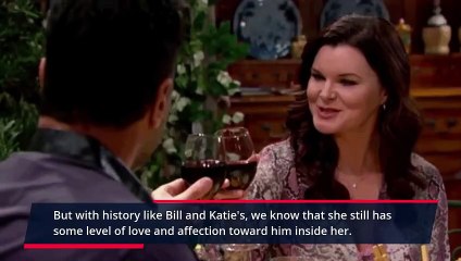 Katie's Unexpected Kiss With Bill, Leans In For A Smooch With Bill_ The Bold and