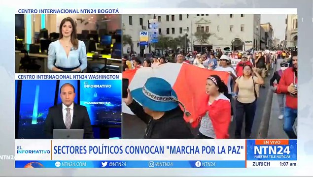 Peruanos marcharon para pedir un alto a la violencia tras la destitución de Pedro Castillo