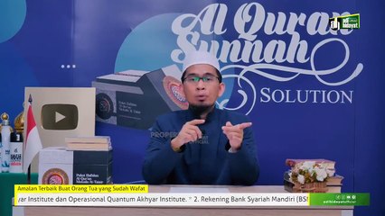Amalan Terbaik Untuk Orang Tua yang Sudah Wafat - Ustadz Adi Hidayat
