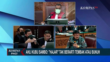 Jaksa dan Ahli Sambo Debat Soal Makna Hajar, Ahli Sambo: Hajar Tak Berarti Tembak Atau Bunuh