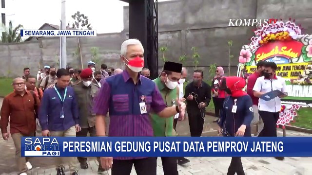 Gubernur Ganjar Pranowo Resmikan Pusat Data Pemprov Jateng