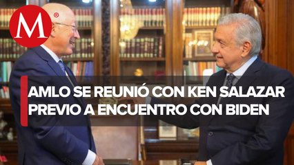 AMLO recibe a Ken Salazar previo a visita de Biden a México