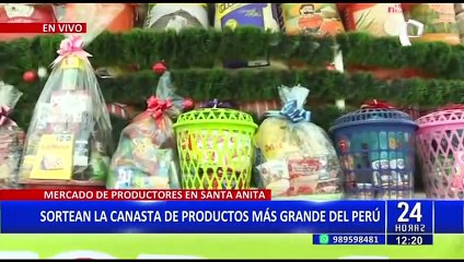 Canasta más grande del Perú será el premio mayor del sorteo del Mercado de Productores