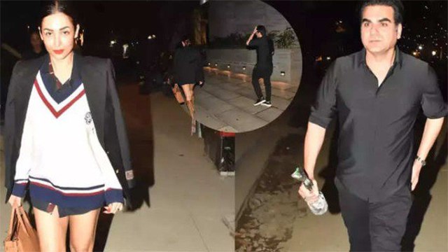 Malaika Arora Ex Husband Arbaaz Late Night Outing Video Viral,Black Coat में पहन..। Boldsky