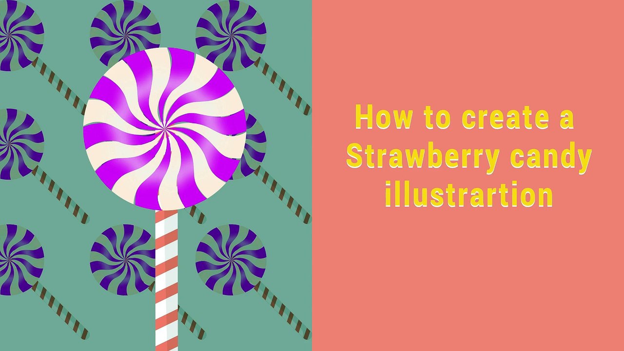 How to draw a candy's can illustration