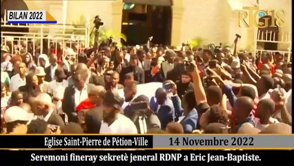 Bilan Gade'l Jan'l ye / Novembre 2022