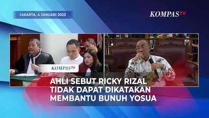 Ahli Meringankan Sebut Ricky Rizal Tidak Dapat Dikatakan Bantu Bunuh Yosua, Ini Penjelasannya