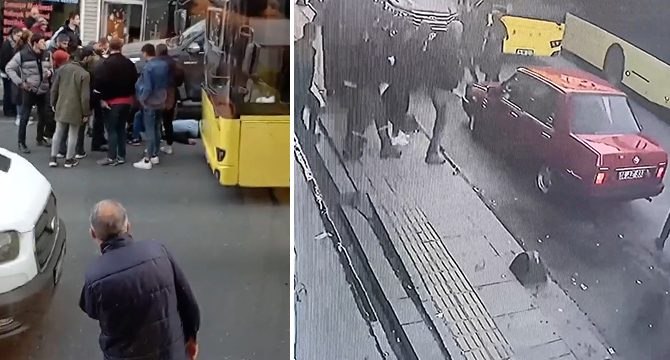 Sancaktepe'de yayaya İETT otobüsü çarptı