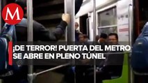 Vagón de Metro de CdMx viaja con puertas abiertas; video se vuelve viral