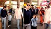 Kareena Kapoor with Taimur & Saif spotted at Airport, Returns Mumbai post New Year Celebration!