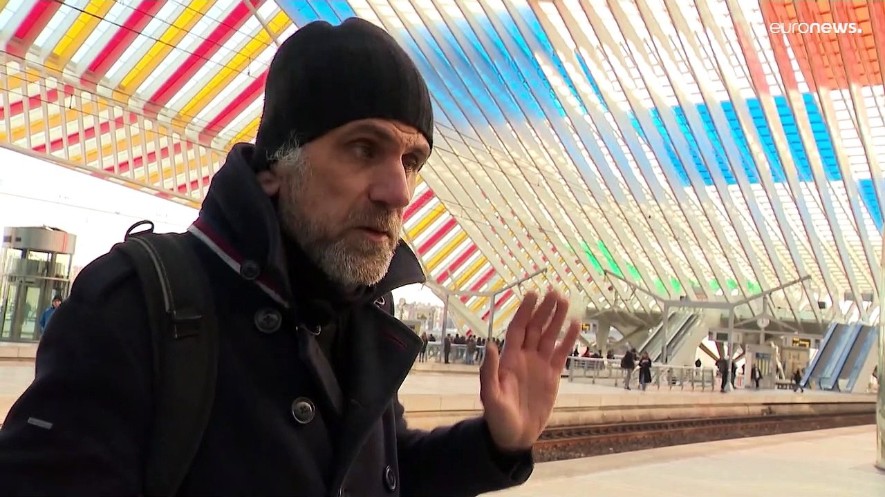 Bahnhof lüttich-guillemins: flüchtiges kunstwerk für entschleunigung