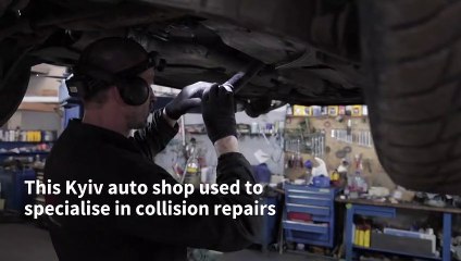 Ukraine garage turns rustbuckets into military vehicles