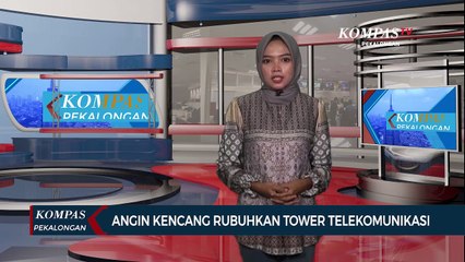 Angin Kencang Rubuhkan Tower Telekomunikasi