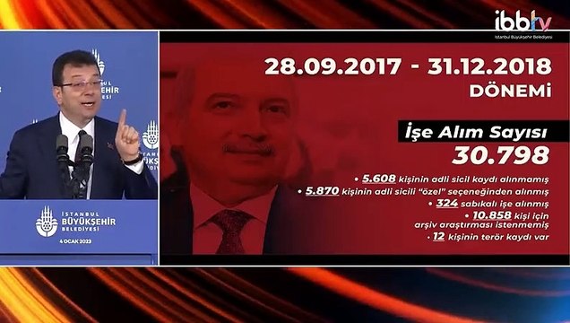 İmamoğlu: Mevlüt Uysal döneminde işe alınanlar arasında bombalı saldırı gerçekleştirenler dahil beş terörist kaydı var