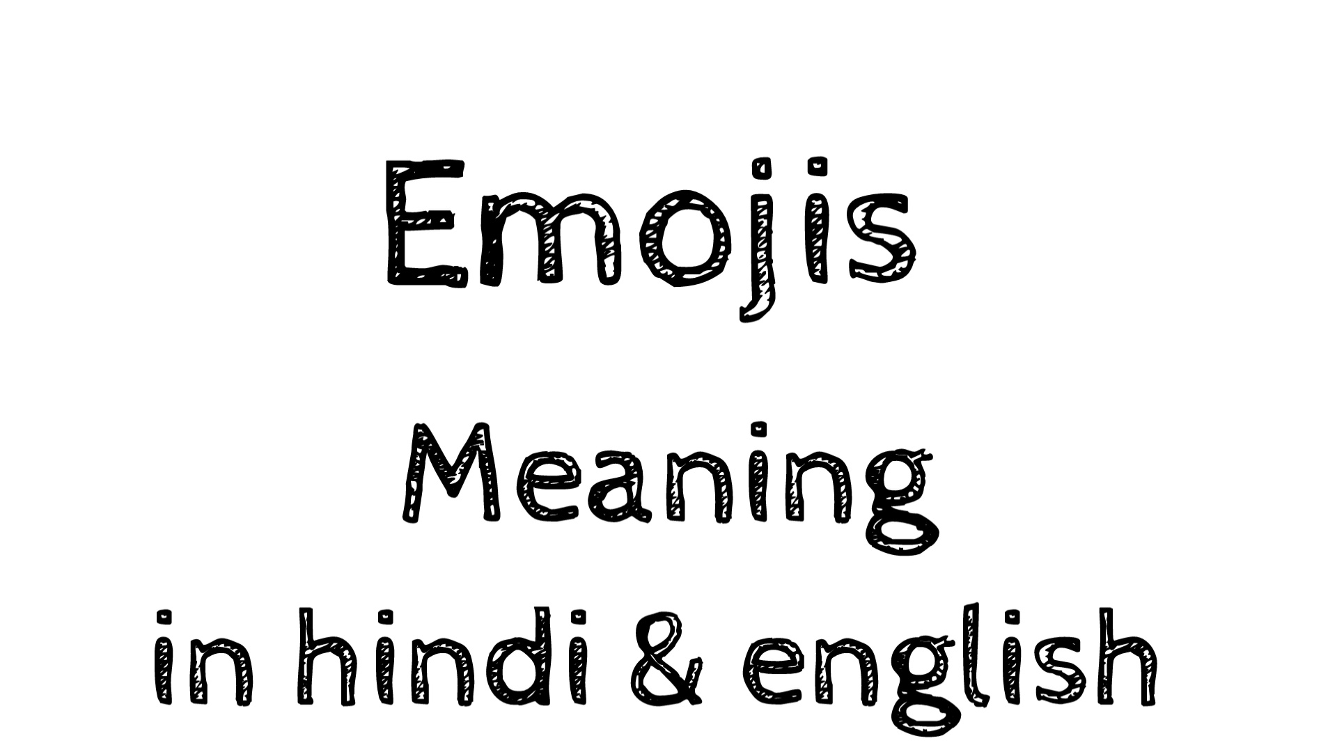 emoji meaning in hindi and english.