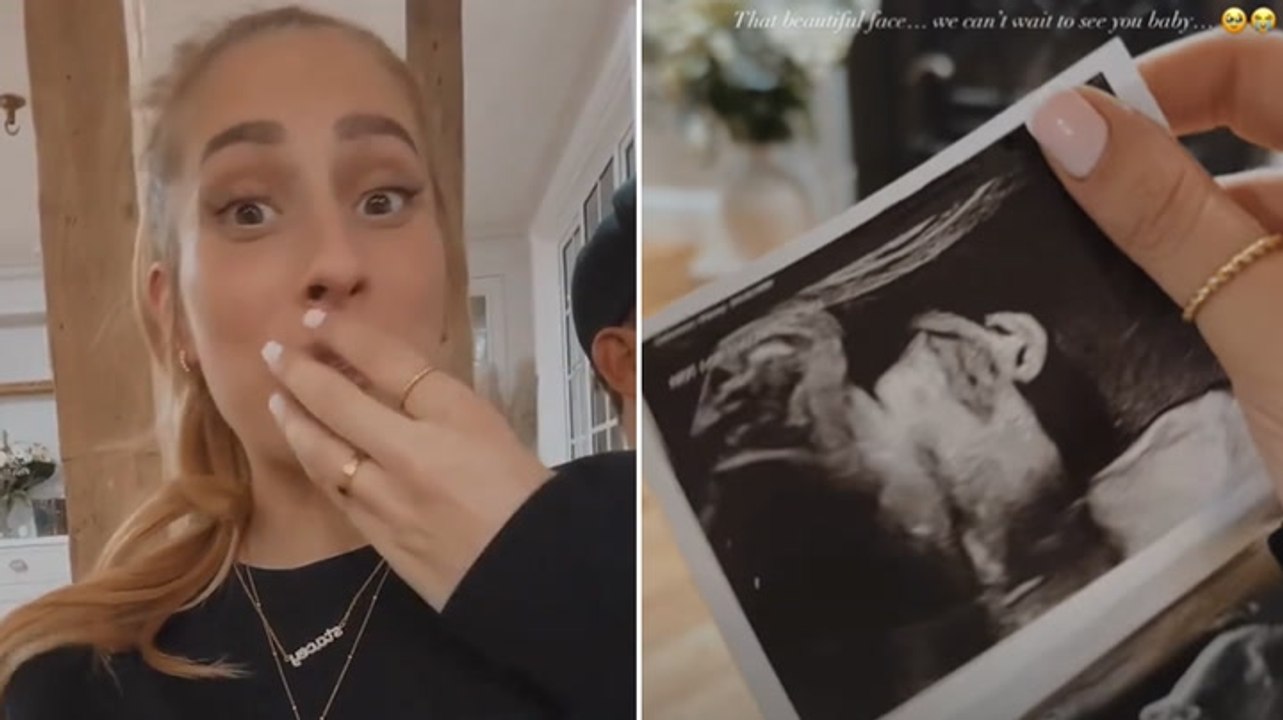 Pregnant Stacey Solomon appears to accidentally reveal baby’s gender