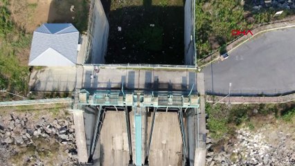 Alibeyköy Barajı kurudu