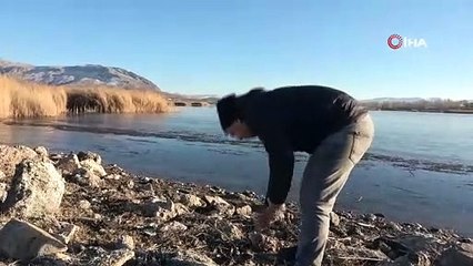 Sibirya soğukları o şehrimizi esir aldı! Göl bile dondu