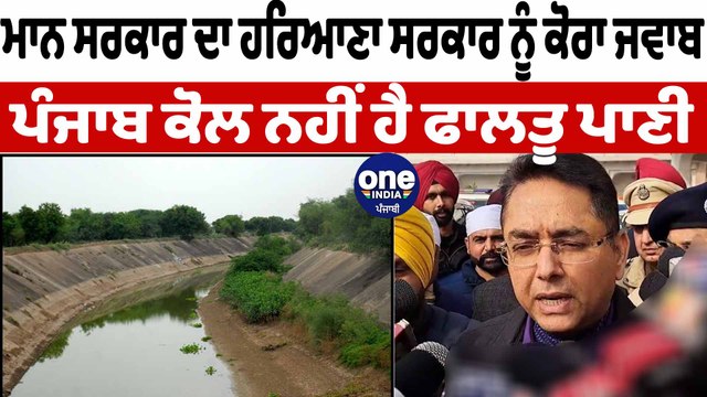 SYL ਦੇ ਮੁੱਦੇ 'ਤੇ ਬੋਲੇ ਕੈਬਨਿਟ ਮੰਤਰੀ ਅਮਨ ਅਰੋੜਾ | Aman Arora On SYL | OneIndia Punjabi