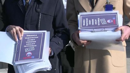 Eğitim İş ve Genel Sağlık-İş, "İnsan Onuruna Yaraşır Ücret ve Vergide Adalet" Talebiyle Topladığı 100 Bin İmzayı Meclis'e Sundu: "Yüzde 25 Zam, Müjde...