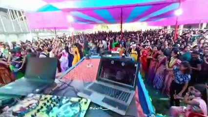 College festival girls dance DJ