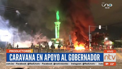 En Caravana, productores del Norte Integrado, llegaron al Cristo Redentor para exigir la liberación del Gobernador de Camacho