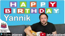 Happy Birthday, Yannik! Geburtstagsgrüße an Yannik
