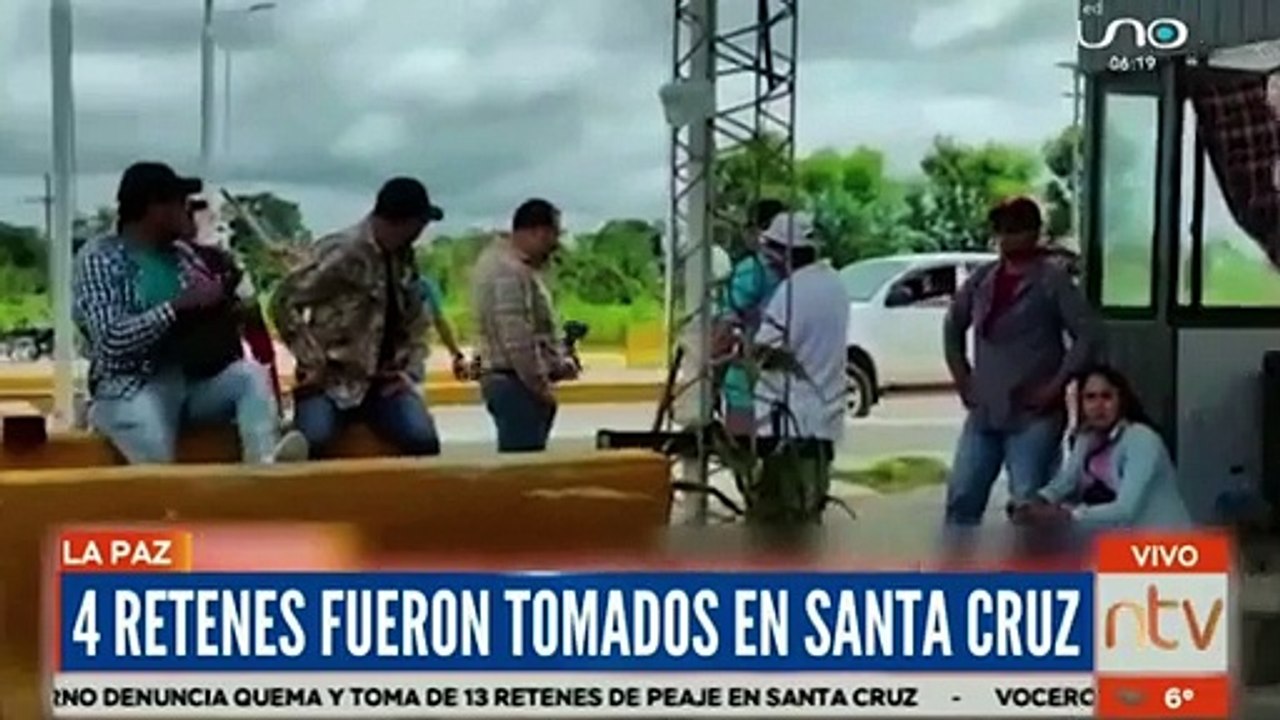 Reportan que 4 retenes fueron quemadas y 9 tomadas por movilizados en Santa Cruz
