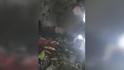 Bodrum'da bir evde çıkan yangın söndürüldü