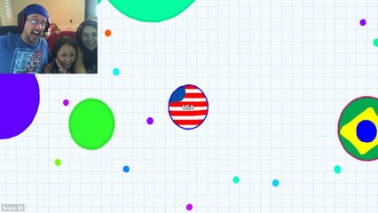 AGAR.IO FGTEEV FAMILY GAMEPLAY - HAPPY 4th of JULY!  GO USA!