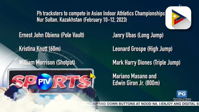 17-man PH tracksters, lalaban sa Asian Indoor Athletics Championships
