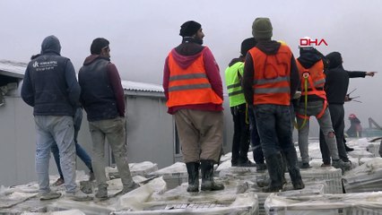 Avcılar'da işçilerin kaldığı konteynerde yangın